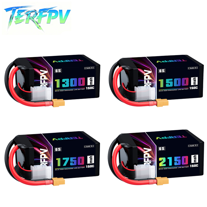 Drone Battery 6S - TERFPV Lipo Pil 6S 22.2V 1300/1500/1750./2150mAh