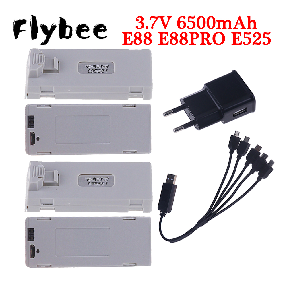 Drone Battery Lipo - Orijinal E88 pil için 3.7V 6500mAh