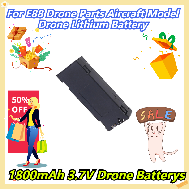 Drone Battery Li-Ion - 1800 mAh 3.7 V Drone Pilleri