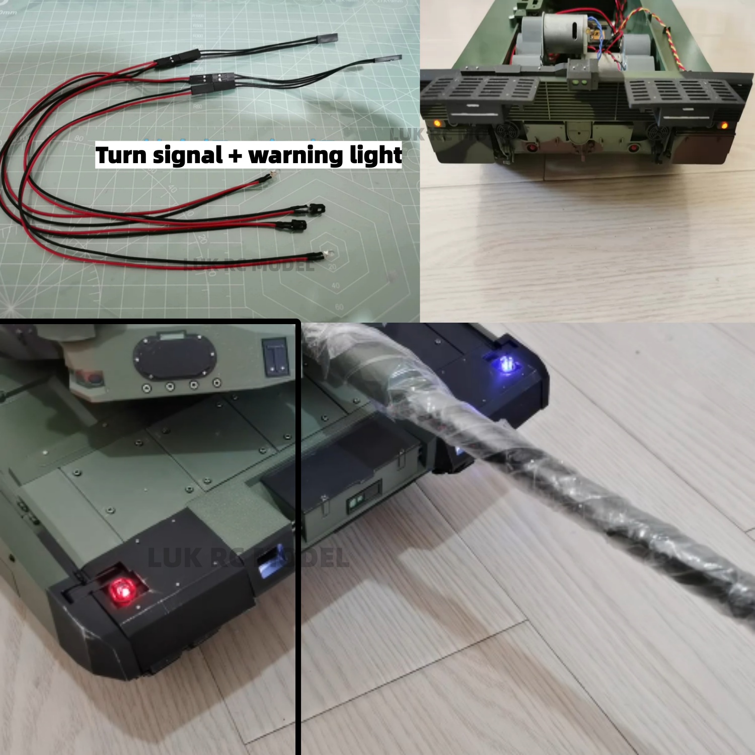 Drone Battery Alarm - Yükseltilmiş Arka Aydınlatma HL Leopard 2A6