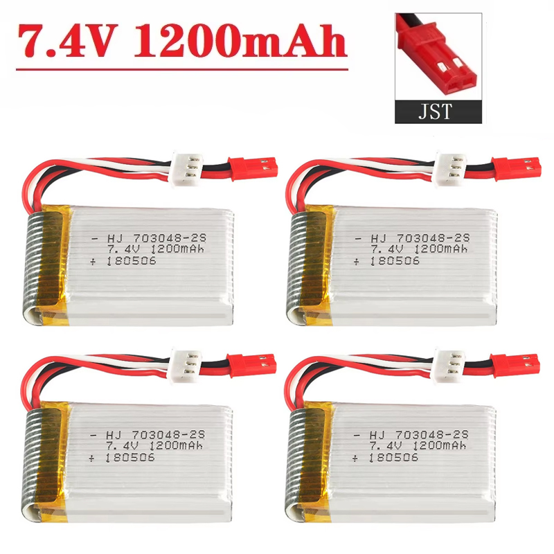 Drone Battery Connector - Lipo Pil 2S 7.4V 1200mAh 703048