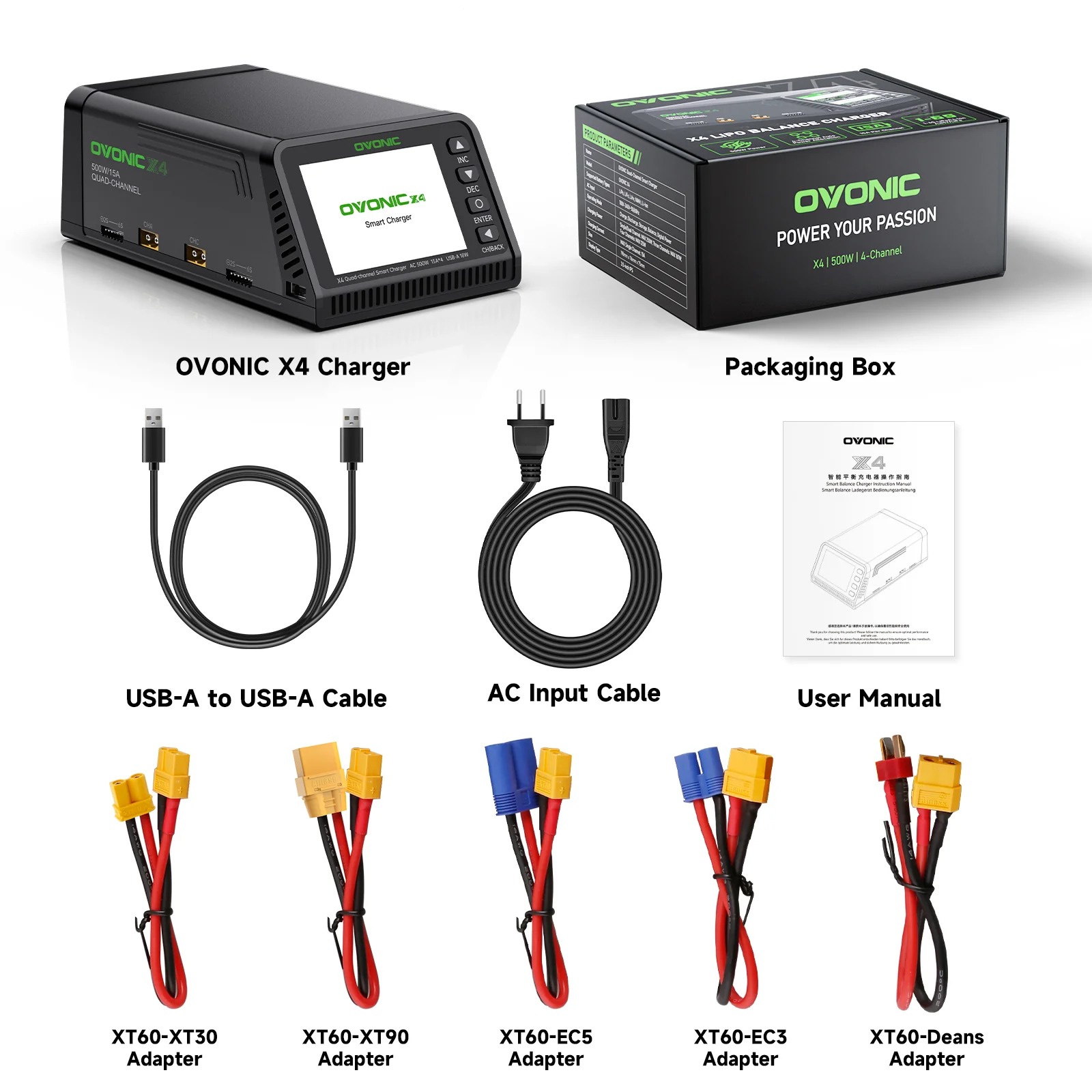 Drone Battery Smart - Ovonic X4 AC500W 4 Kanallı Akıllı