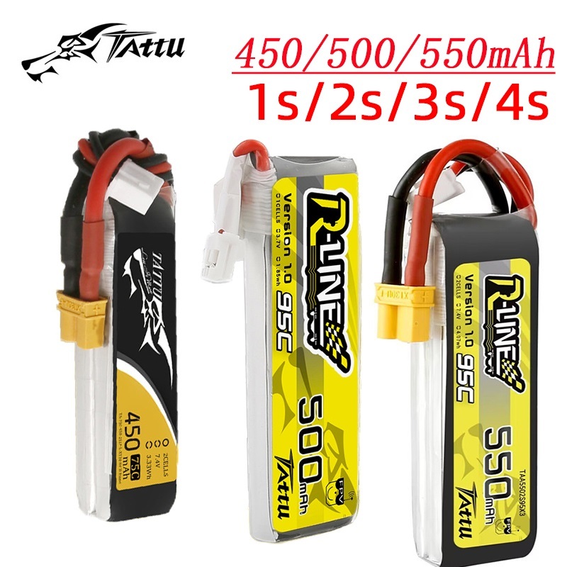 Drone Battery Plate - 3 adet yeni TATTU 450/500/550mAh 75/95C