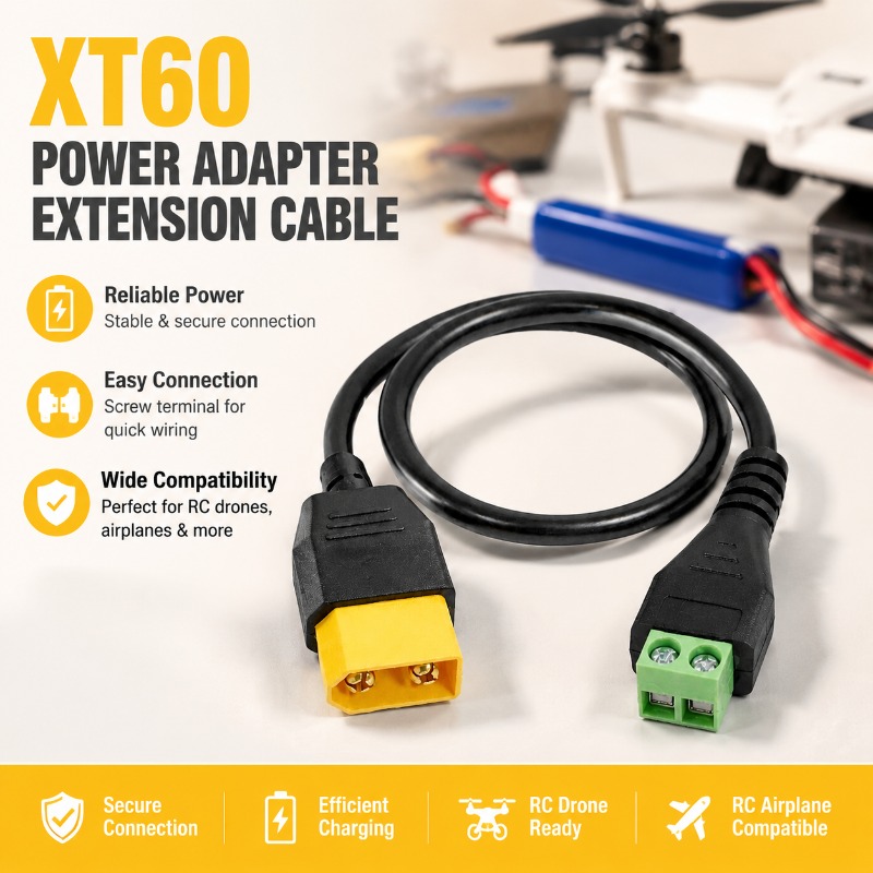 Drone Battery Balance Charger - XT60 Konnektör Erkek Dişi - 2