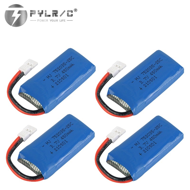 Drone Battery Li-Ion - 1/2/3/5 adet 3.7V 450mAh Lityum Pil