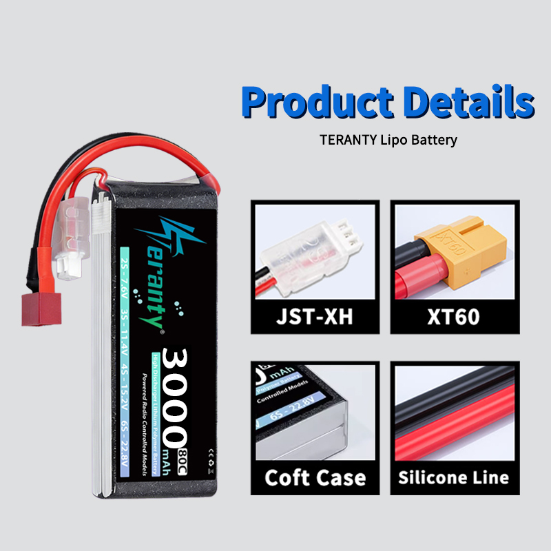TERANTY 2S 3000mAh Lipo Pil 7. - Drone Battery Connector incelemesi ve fiyatı