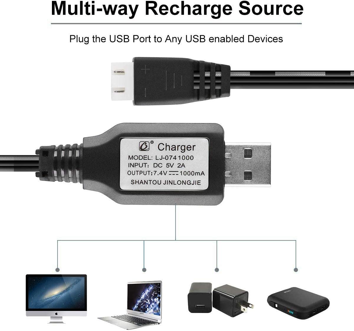 1-Pack XH-3P Denge 7.4 V 1A Li - Drone Battery Balance Charger incelemesi ve fiyatı
