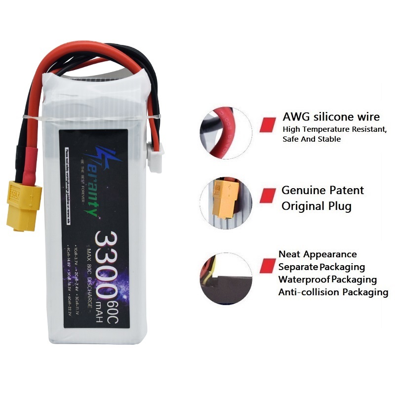 LiPo şarj edilebilir pil 4S 33 - Drone Battery Connector incelemesi ve fiyatı