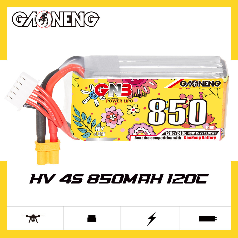 Yükseltildi GNB 4S 15.2V 850mA - Drone Battery Li-Ion incelemesi ve fiyatı