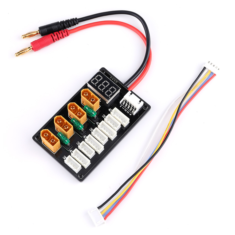XT60 fiş 3S 4S Lipo pil parale - Drone Battery Parallel Board incelemesi ve fiyatı