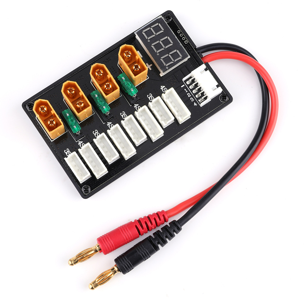 XT60 fiş 3S 4S Lipo pil parale - Drone Battery Parallel Board incelemesi ve fiyatı