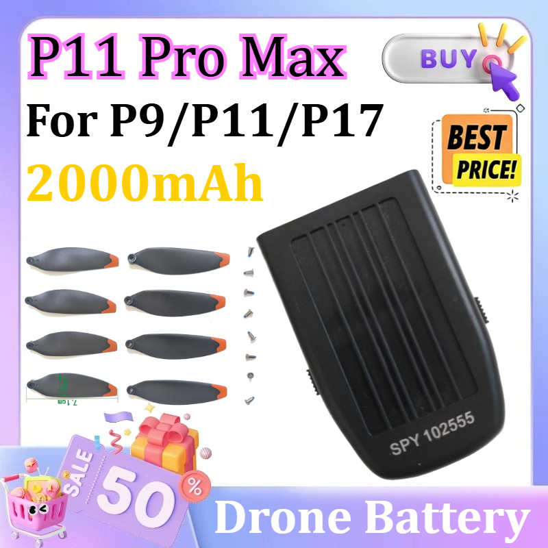 2000mAh P11 Pro Max Drone SPY  - Drone Battery Li-Ion incelemesi ve fiyatı