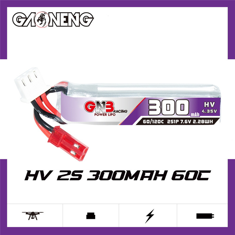 GAONENG GNB 2S 7.6V 300mAh 60C - Drone Battery Connector incelemesi ve fiyatı