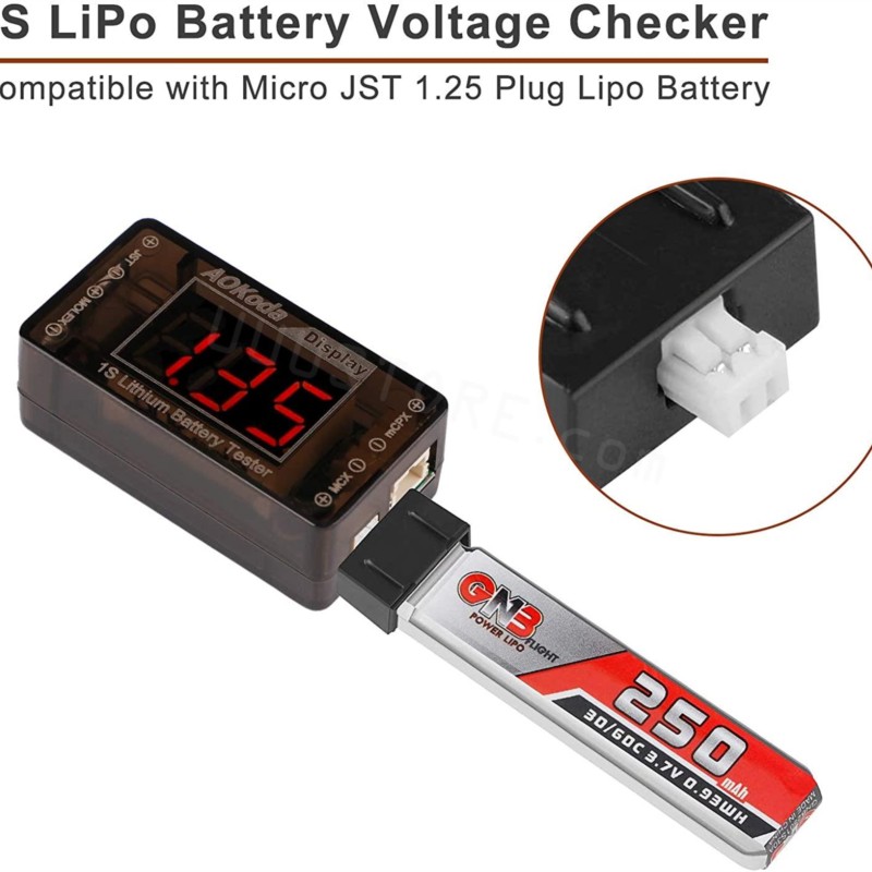 AOKoda AOK-041 1S LiPo Pil Vol - Drone Battery Voltage Checker incelemesi ve fiyatı